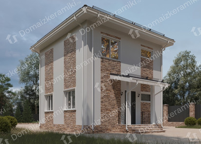 Двуэтажный дом из керамики КБ29